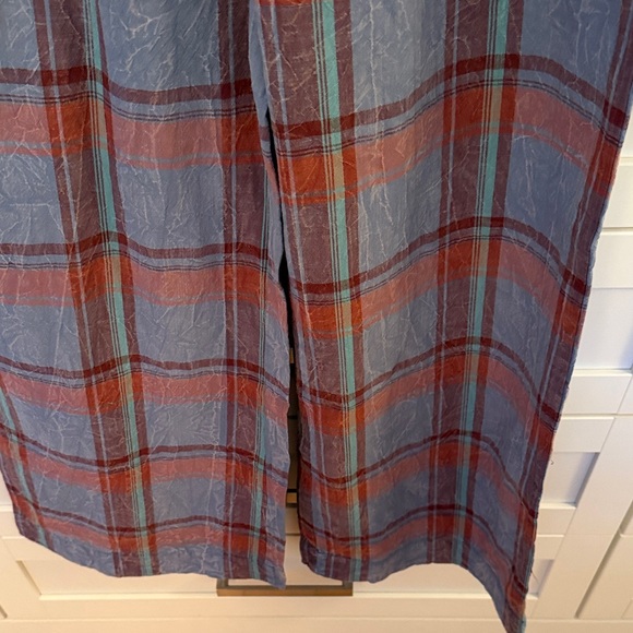 Madras Checker Wide-Leg Pants - Picture 7 of 11